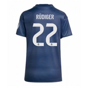 Fotbalové Dres Real Madrid Antonio Rudiger #22 Dámské Venkovní Oblečení 2025-26 Krátký Rukáv